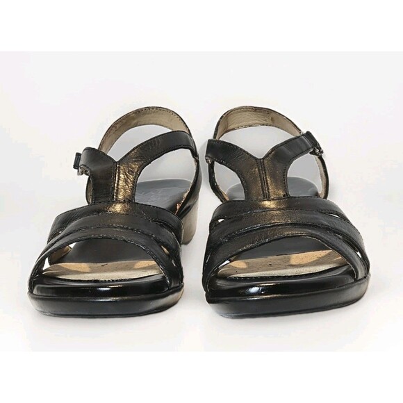 Naturalizer Women's Nasim Banded Leather Sandals Black Sizes 9M - Picture 2 of 12